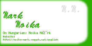 mark moika business card